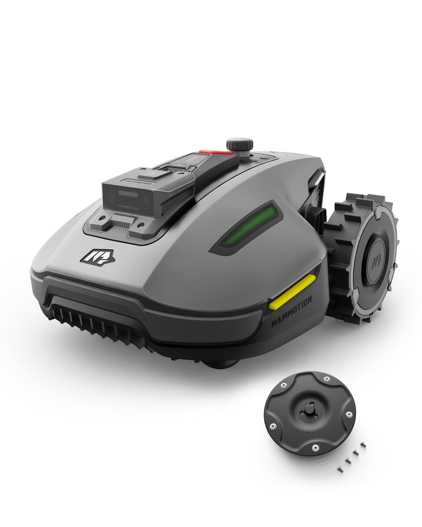 MAMMOTION YUKA Mini 500 Robotic Lawnmower without Boundary Cable, Reception 500 m², NetRTK+Vision Lawn Mower Robot, AI Smart Obstacle Avoidance Lawn Robot, App Control with 4G Module, 50% Incline