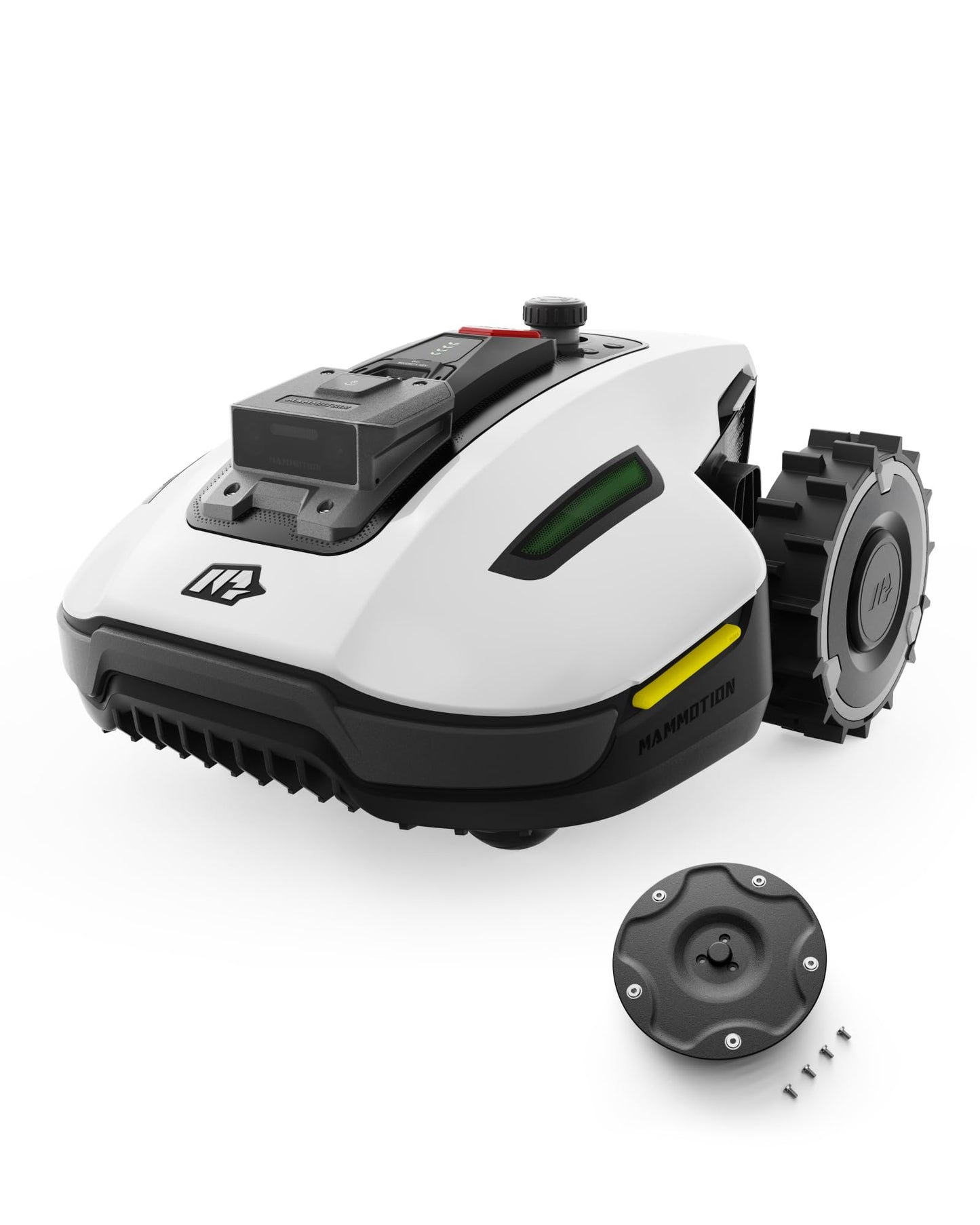MAMMOTION YUKA Mini 500 Robotic Lawnmower without Boundary Cable, Reception 500 m², NetRTK+Vision Lawn Mower Robot, AI Smart Obstacle Avoidance Lawn Robot, App Control with 4G Module, 50% Incline